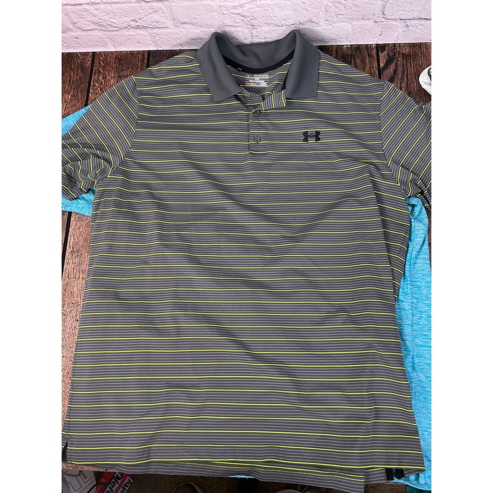 Under Armour Men's 2XL Loose Fit Polo Shirt Lot of 6 Performance Golf HeatGear - Picture 10 of 14
